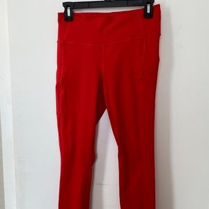 Athleta Training Leggings: Red